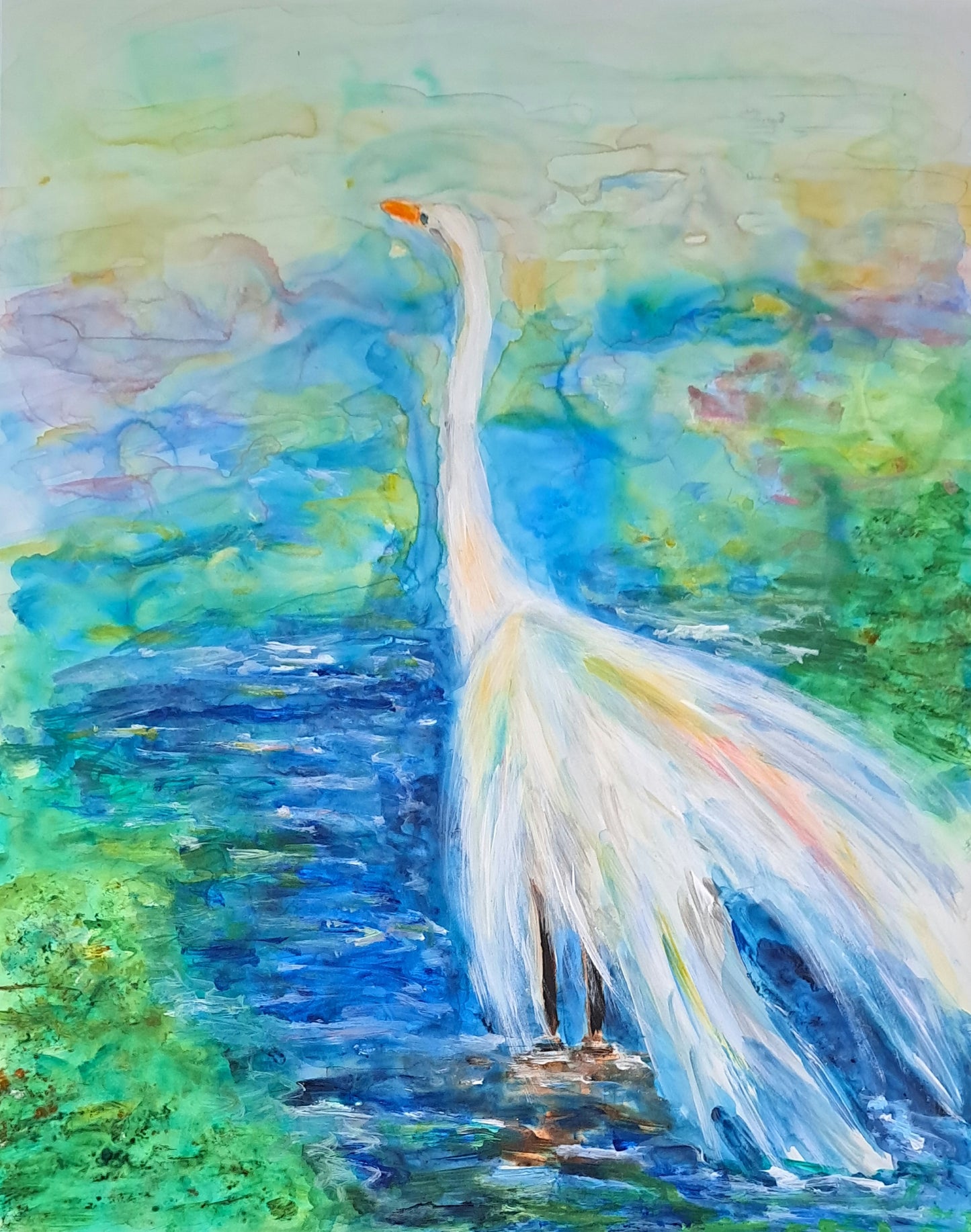 "Egret's quiet place"
