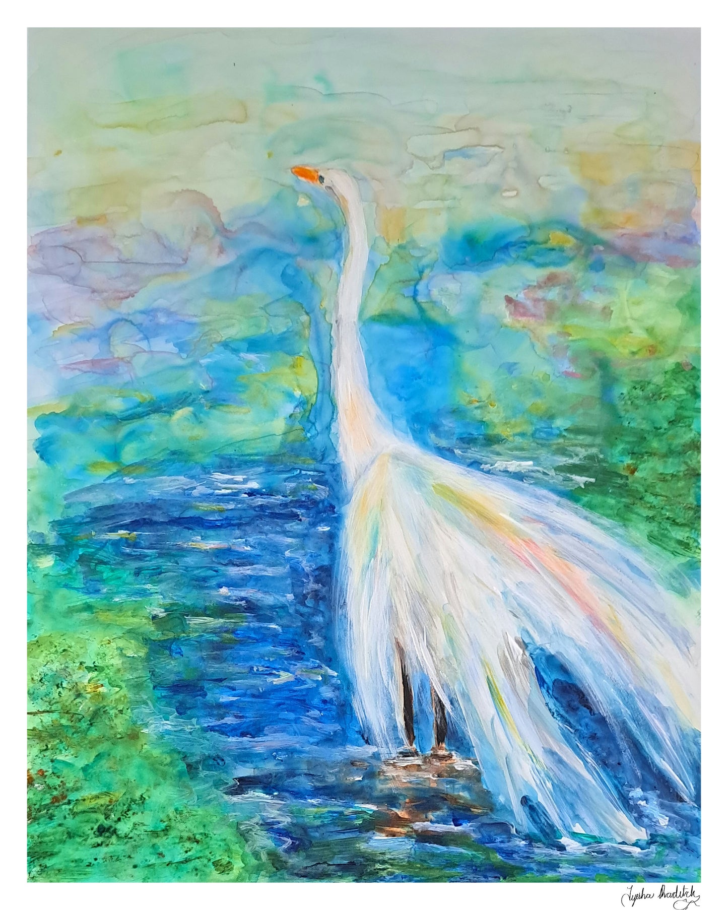"Egret's quiet place"