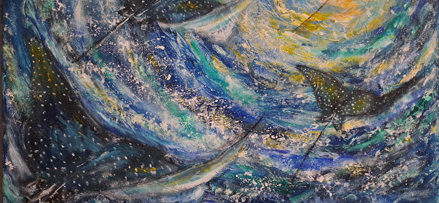 Balance beneath the wave