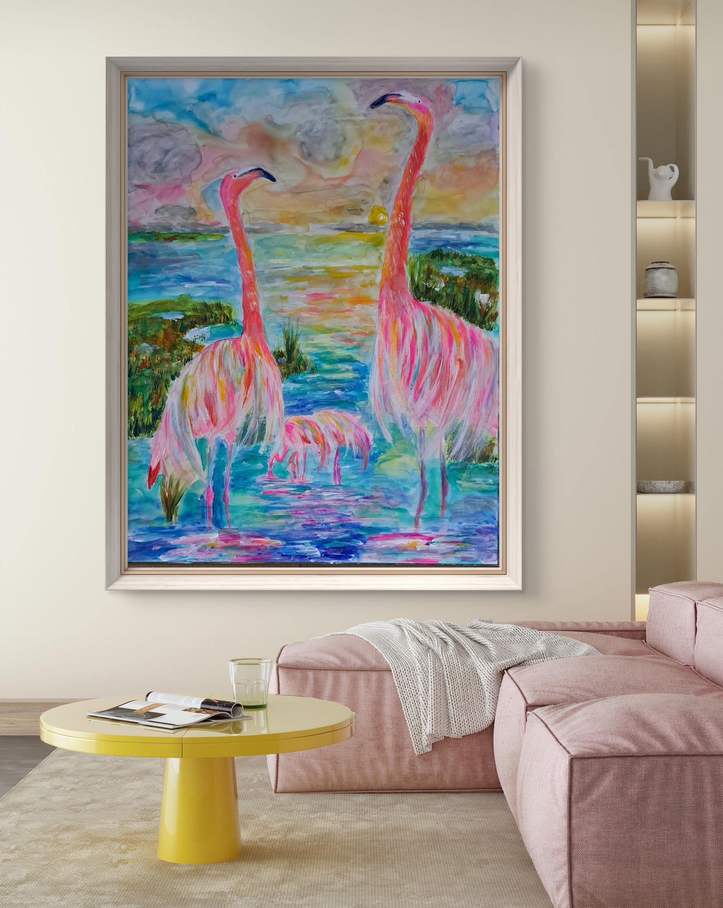 Flamingos of the Quiet waters